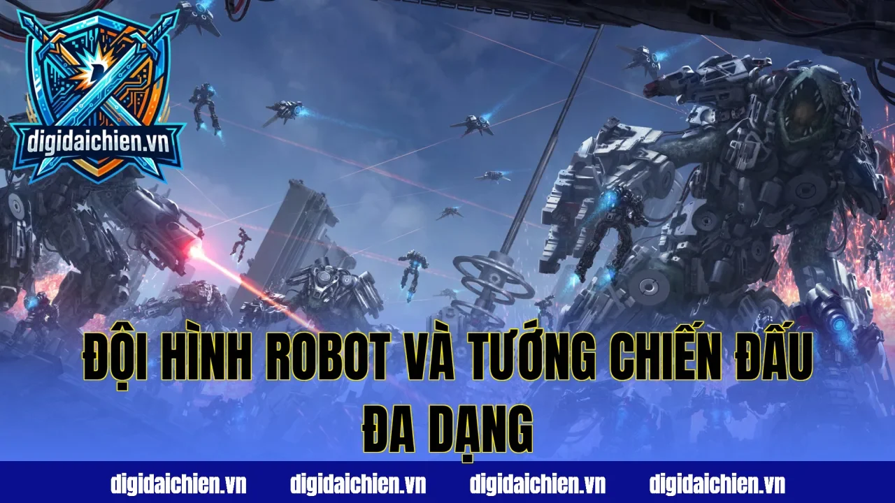 Đội hình robot và tướng chiến đấu đa dạng