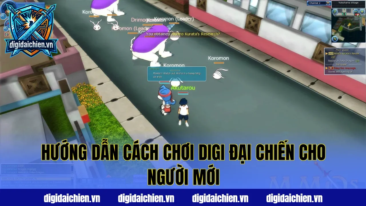 Hướng dẫn cách chơi Digi Đại Chiến cho người mới