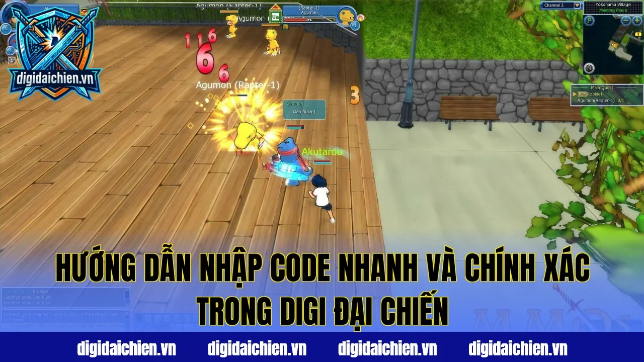 Hướng dẫn nhập code nhanh và chính xác trong Digi Đại Chiến