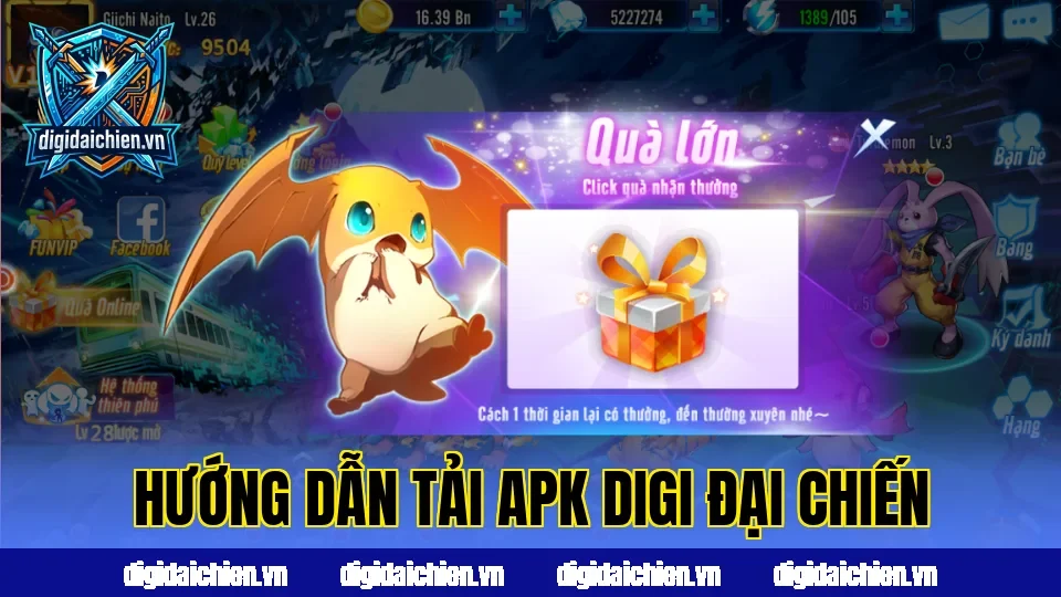 Hướng dẫn tải APK Digi Đại Chiến