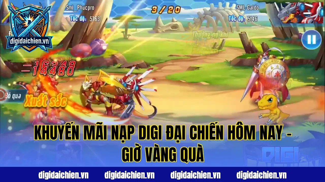 Khuyến Mãi Nạp Digi Đại Chiến Hôm Nay – Giờ Vàng Quà