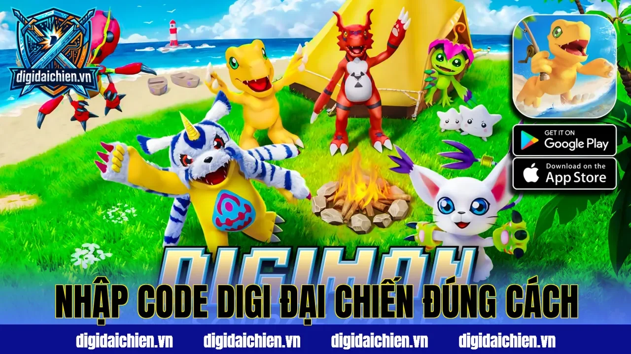 Nhập code Digi Đại Chiến đúng cách