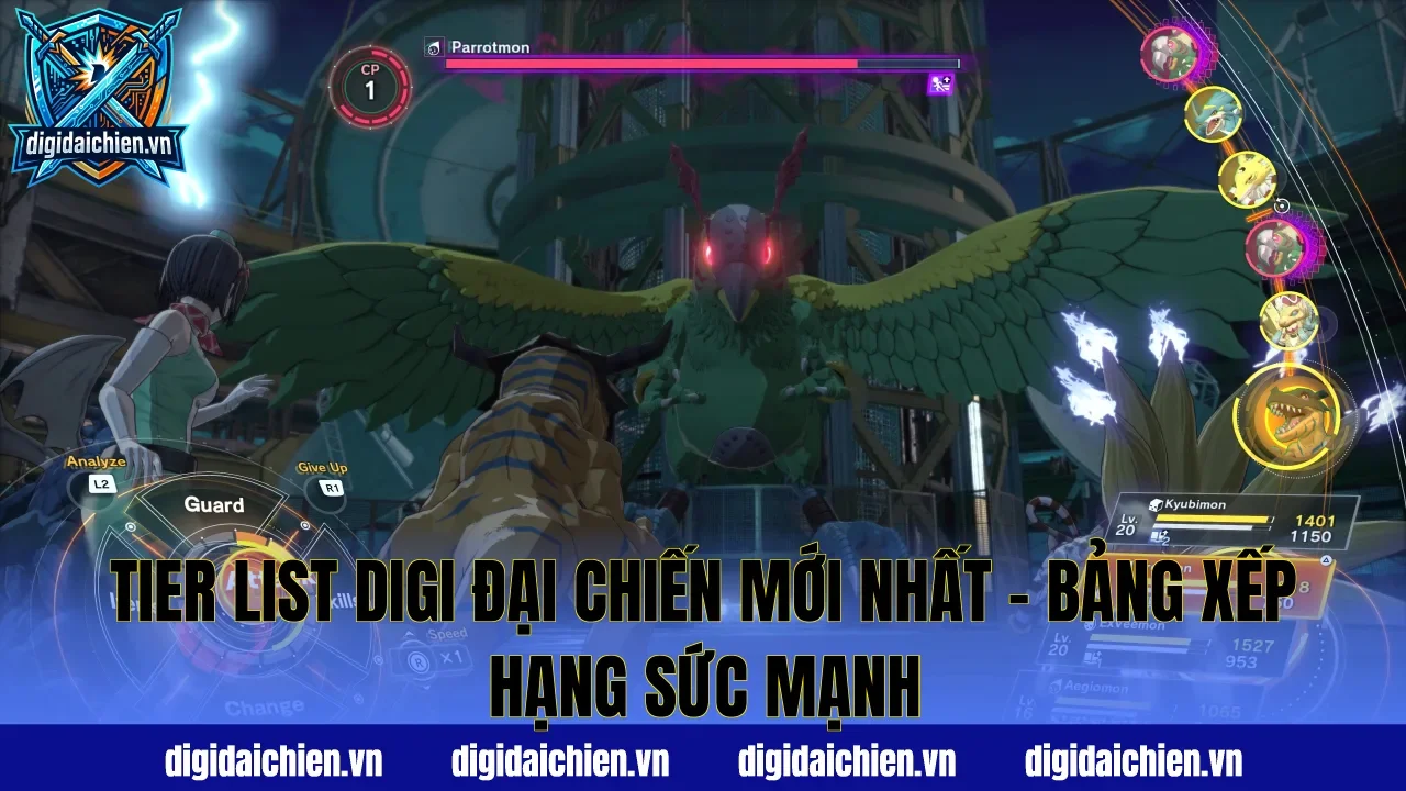 Tier List Digi Đại Chiến Mới Nhất – Bảng Xếp Hạng Sức Mạnh